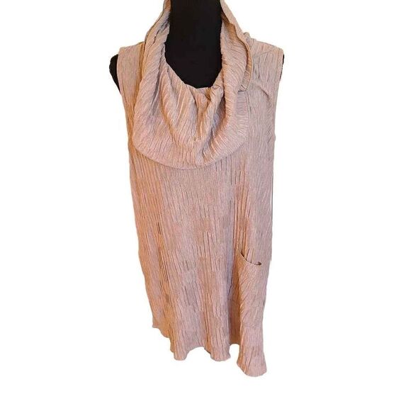 Focus Casual Life Sleeveless Cowl Neck Tunic Blouse Size M - Picture 1 of 9